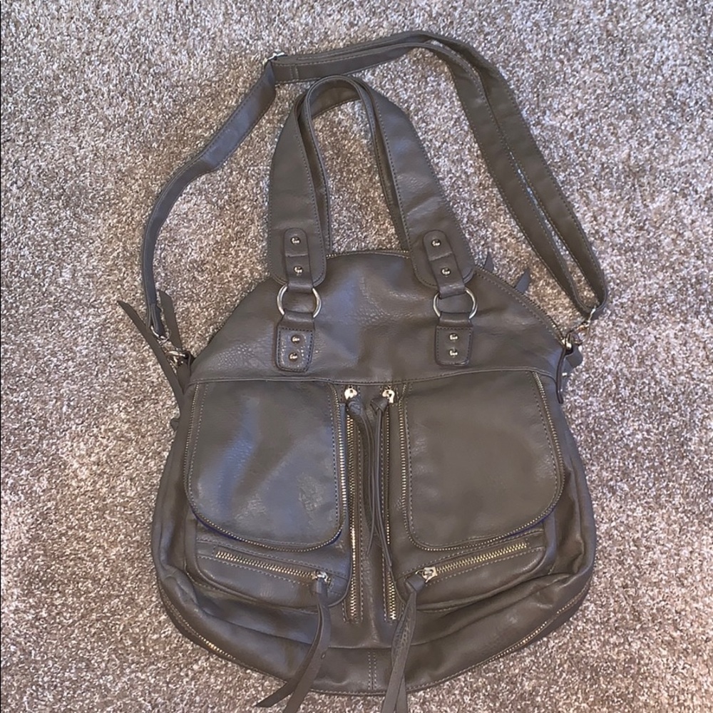 Grey purse tote
